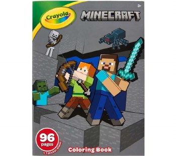 CRAYOLA COLORING BOOK 96PG MINECRAFT