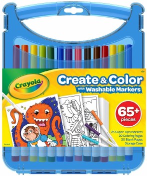 CRAYOLA CREATE &amp; COLOR SUPERTIPS CASE