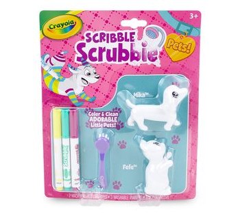 CRAYOLA SCRIBBLE SCRUBBIE CAT/DOG SET