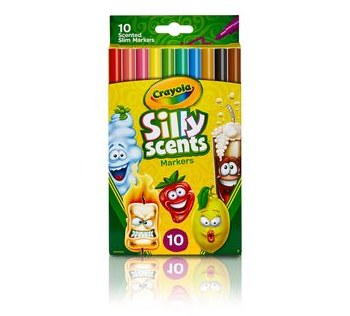 CRAYOLA SILLY SCENTS 10CT FINE MARKERS