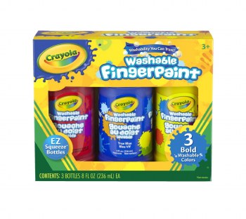 CRAYOLA WASHABLE 3ct FINGERPAINT