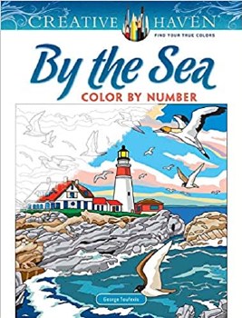 CREATIVE HAVEN COLORING BOOK BY THE SEA