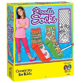 CREATIVITY FOR KIDS DOODLE SOCKS