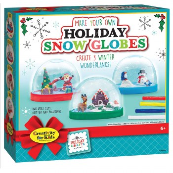 CREATIVITY FOR KIDS HOLIDAY SNOW GLOBES