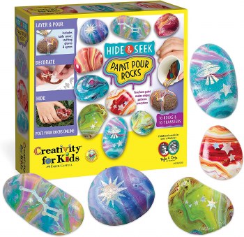 CREATIVTY FOR KIDS PAINT &amp; POUR ROCKS