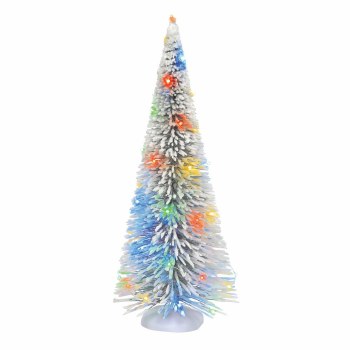 D56 LIT FROSTED WHITE SISAL TREE