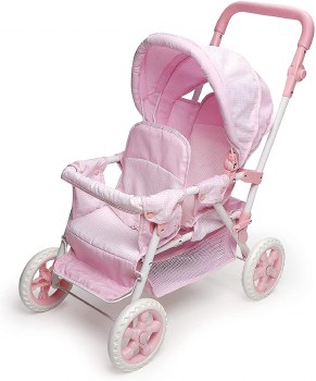 DELUXE DOUBLE DOLL STROLLER