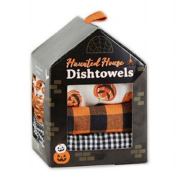 DESIGN IMP HALLOWEEN HOUSE TOWEL SET