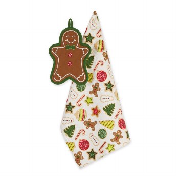 DESIGN IMP GINGERBREAD POTHOLDER GIFTSET
