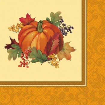 BOUNTIFUL HOLIDAY 16CT DINNER NAPKINS