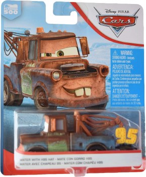 DISNEY CARS DIECAST MATER W/#95 HAT