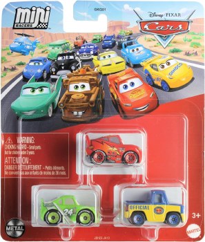 DISNEY CARS MINI RACER SET/3 ASST