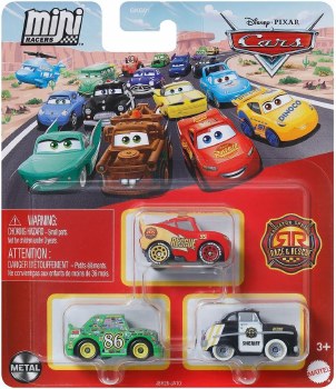DISNEY CARS MINI RACER SET/3 LM/SHER/CH