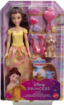 DISNEY PRINCESS BELLE BATHE &amp; BRUSH DOG