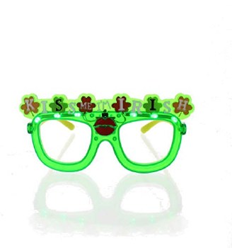 DM ST. PATS LIGHT UP GLASSES