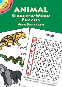 DOVER ACTIVITY BOOK SEARCH A WORD ANIMAL