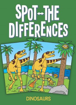 DOVER ACTIVITY BOOK SPOT DIFFERENCE DINO