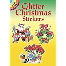 DOVER GLITTER CHRISTMAS STICKERS