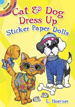 DOVER STICKER BOOK CAT &amp; DOG DRESS UP