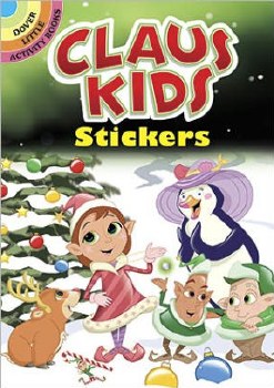 DOVER STICKER BOOK CLAUS KIDS