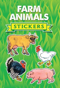DOVER STICKER BOOK FARM ANIMALS