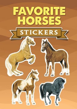 DOVER STICKER BOOK  FAVORITE HORSES