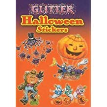 DOVER STICKER BOOK  GLITTER HALLOWEEN