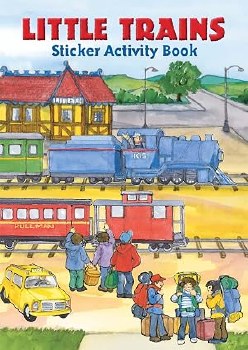 DOVER STICKER BOOK LITTLE TRAINS
