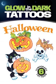 DOVER TATTOO BOOK GLOW IN DARK HALLOWEEN