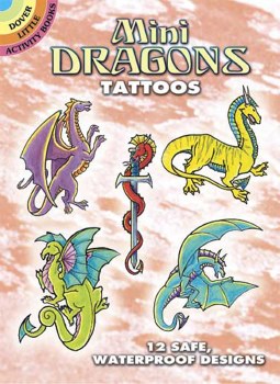 DOVER TATTOO BOOK MINI DRAGONS