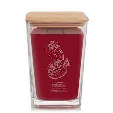 YANKEE LQ SQUARE POMEGRANATE &amp; CEDARWOOD