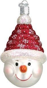 OLD WORLD CHRISTMAS CANDY COIL SNOWMAN