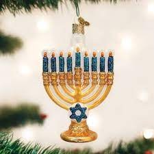 OLD WORLD CHRISTMAS MENORAK ORNAMENT
