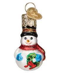 OLD WORLD CHRISTMAS MINI SNOWMAN