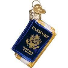 OLD WORLD CHRISTMAS MINI PASSPORT