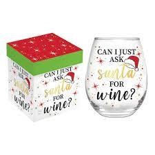 EVERGREEN STEMLESS WINE CAN I ASK SANTA