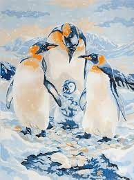 ROYAL JUNIOR PAINT BY NUMBER PENGUINS