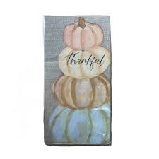 MUD PIE 12CT GUEST TOWELS THANKFUL