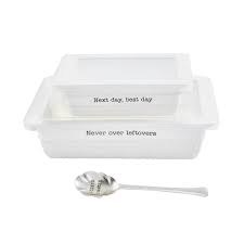 MUD PIE LEFTOVERS DISH/LID SET