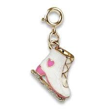 CHARM IT! CHARM GOLD GLITTER ICE SKATE