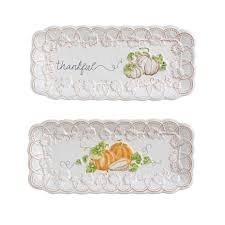 MUD PIE WHITE GATHER EVERYTHING PLATE