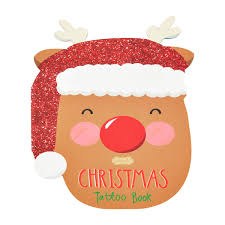 MUDPIE CHRISTMAS TATTOO BOOK REINDEER