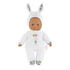 COROLLE 12" SWEET HEART BABY WHITE BUNNY