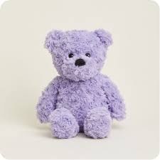 WARMIES PURPLE CURLY BEAR