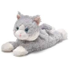 WARMIES GRAY CAT LAYING DOWN