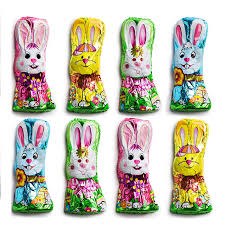 MADELAINE 1oz SOLID CHOCOLATE FOIL BUNNY