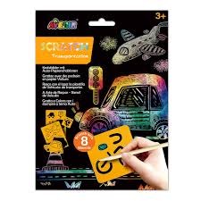 AVENIR SCRATCH W/STENCILS TRANSPORTATION