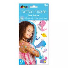 AVENIR TATTOO STICKERS SEA ANIMAL