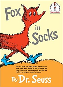 DR SEUSS BOARD BOOK FOX IN SOCKS