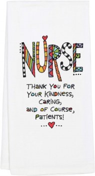 EMBROIDERED TEA TOWEL NURSE